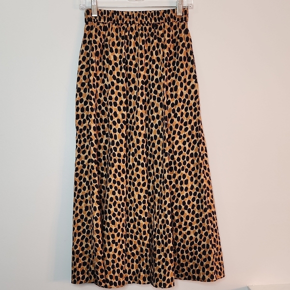 Kate Spade Dotty Leopard Print Midi Skirt Size Small - Picture 4 of 6